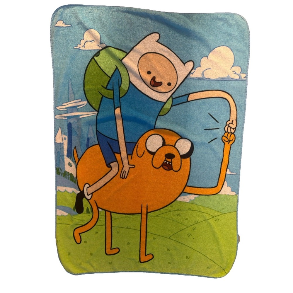 Adventure Time Best Bros Silky Touch Super Soft Throw Blanket, cartoon network - Picture 1 of 4